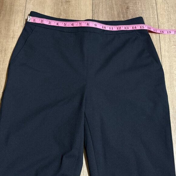 Ministry of Supply Kinetic Pull On Crop Pants Women's Size 6 Navy Blue ~ EUC - Picture 9 of 13